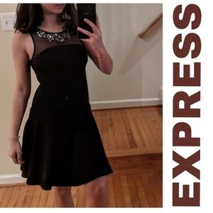 Express black cocktail dress